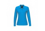 US Basic Ladies Long Sleeve Elemental Golf Shirt - Aqua