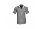 US Basic Mens Short Sleeve Windsor Shirt - Grey
