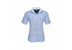 US Basic Mens Short Sleeve Windsor Shirt - Light Blue