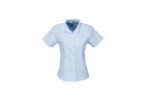 US Basic Ladies Short Sleeve Milano Shirt - Light Blue