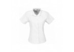US Basic Ladies Short Sleeve Milano Shirt - White