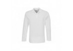 US Basic Mens Long Sleeve Elemental Golf Shirt - White