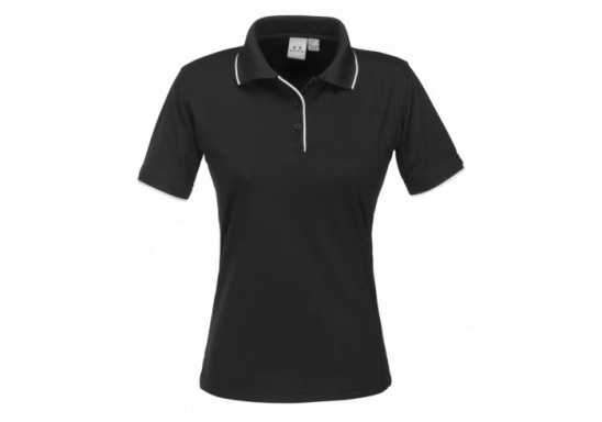 Elite Ladies Golf Shirt - Black