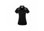 Splice Ladies Golf Shirt - Black With White