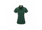 Splice Ladies Golf Shirt - Green With Gold