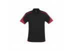 Talon Mens Golf Shirt - Black With Red