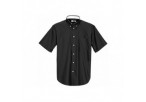 US Basic Aspen Mens Short Sleeve Shirt - Black