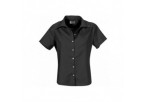 US Basic Aspen Ladies Short Sleeve Shirt - Black