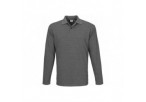 US Basic Mens Long Sleeve Elemental Golf Shirt - Grey