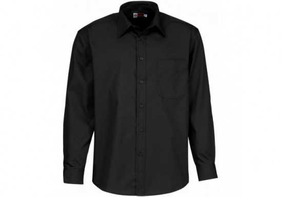 US Basic Washington Mens Long Sleeve Shirt - Black