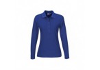 US Basic Ladies Long Sleeve Elemental Golf Shirt - Blue