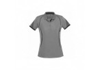 Ladies Razor Golf Shirt - Grey With Lime