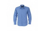 Micro Check Mens Long Sleeve Shirt - Blue