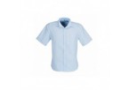 US Basic Mens Short Sleeve Milano Shirt - Light Blue