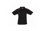Splice Kids Golf Shirt - Black With Red