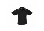 Splice Kids Golf Shirt - Black With White