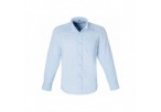 US Basic Mens Long Sleeve Milano Shirt - Light Blue