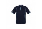 Mens Razor Golf Shirt - Navy With Blue