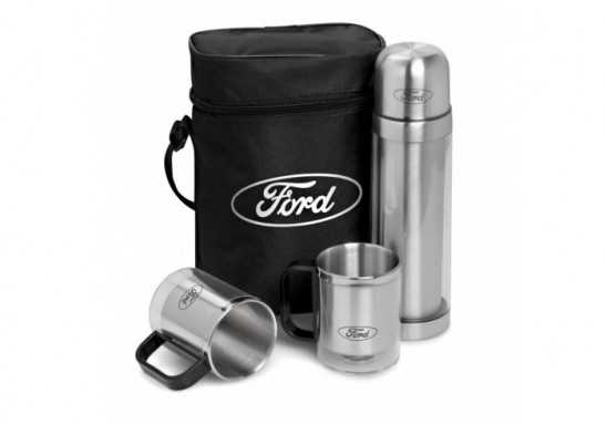 Admiral Flask &amp; Mug Set - Frosted White