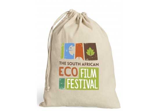 Green Earth Cotton Drawstring Bag