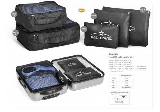 Pack-It Luggage Set - Black