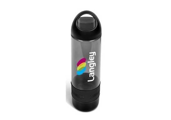 Bandit Drink Bottle And Bluetooth Speaker 500Ml - Black