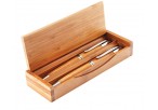 Unity Bamboo Pen And Pencil Set - Silver