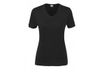US Basic Ladies Super Club 165 V-Neck T-Shirt - Black