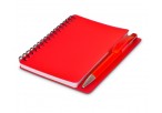 PLASMA NOTEBOOK AND PEN - Red