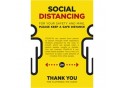 Jupiter A0 Social Distance Poster - Per Unit
