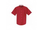 US Basic Aspen Mens Short Sleeve Shirt - Red
