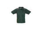 Splice Mens Golf Shirt - Green With Yellow